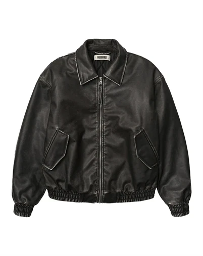 Woodbird - WBBue Washed Jakke - Washed Black